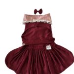 Maroon Detachable Bandana Frock - Image 3