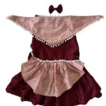 Maroon Detachable Bandana Frock - Image 2
