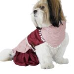Maroon Detachable Bandana Frock - Image 4