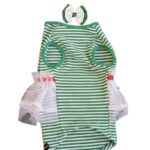 Green Striped Lycra Frock - Image 3