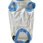 White & Blue Lycra Tshirt - Image 3